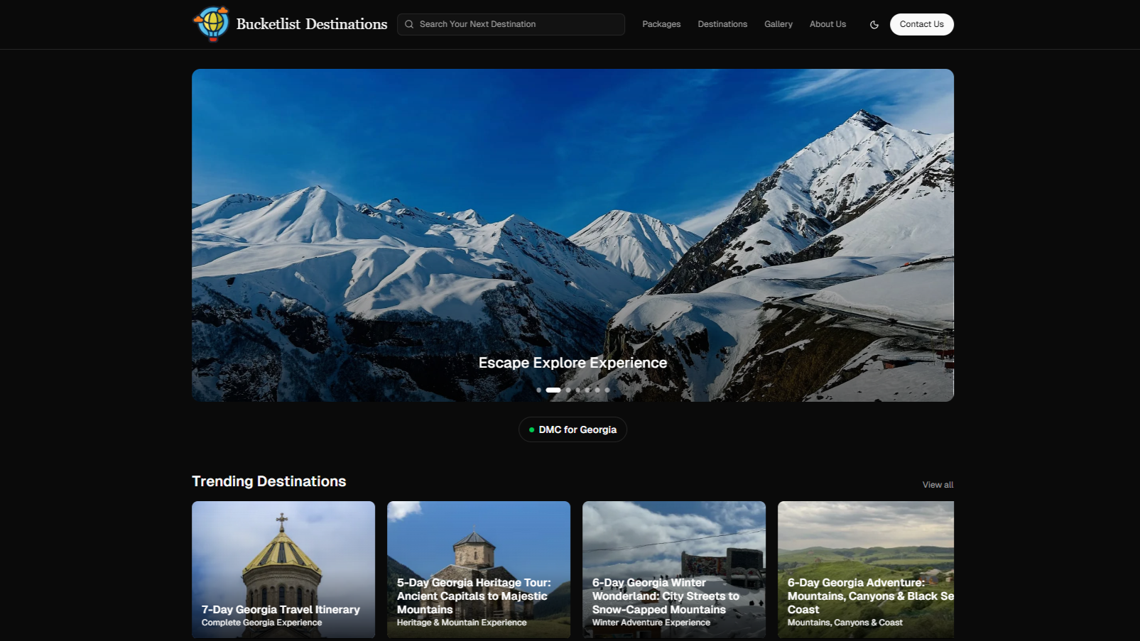 Bucketlist Destinations